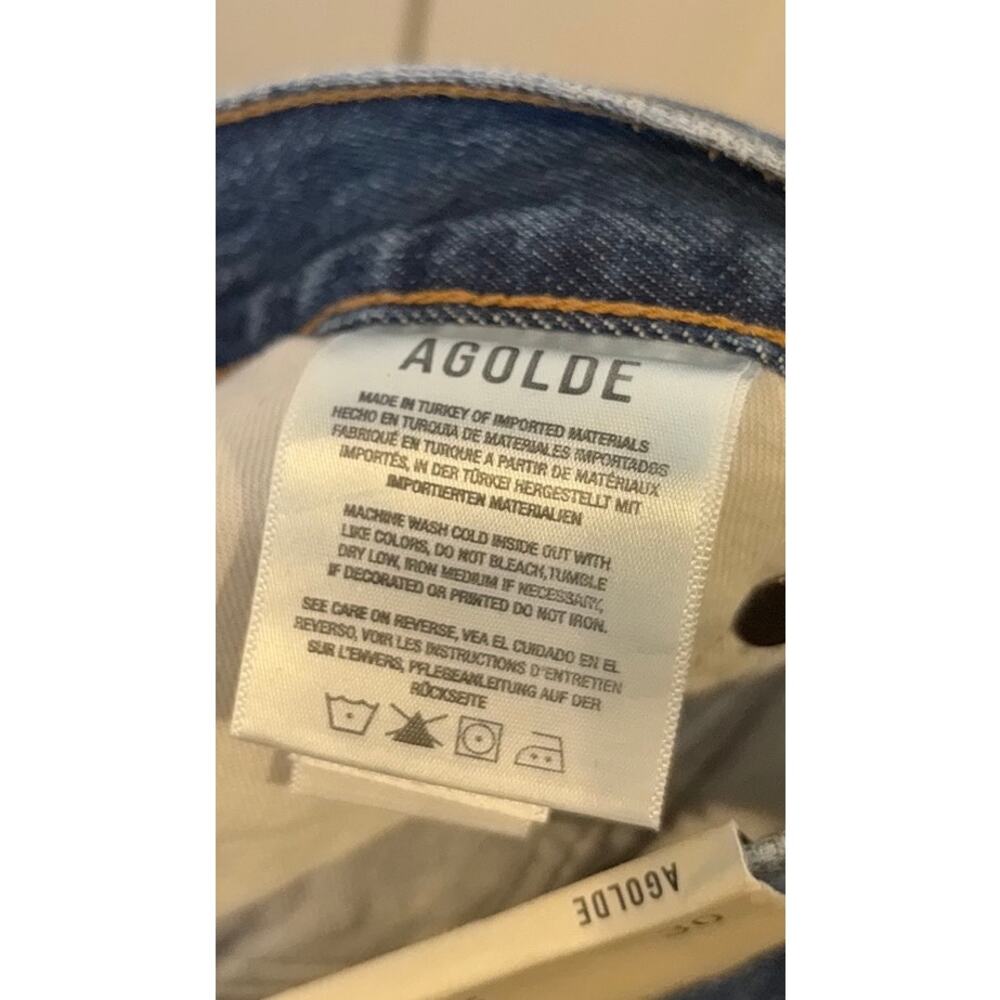 Agolde Riley High Rise Straight‎ Crop Jeans Size 30 - Picture 8 of 9